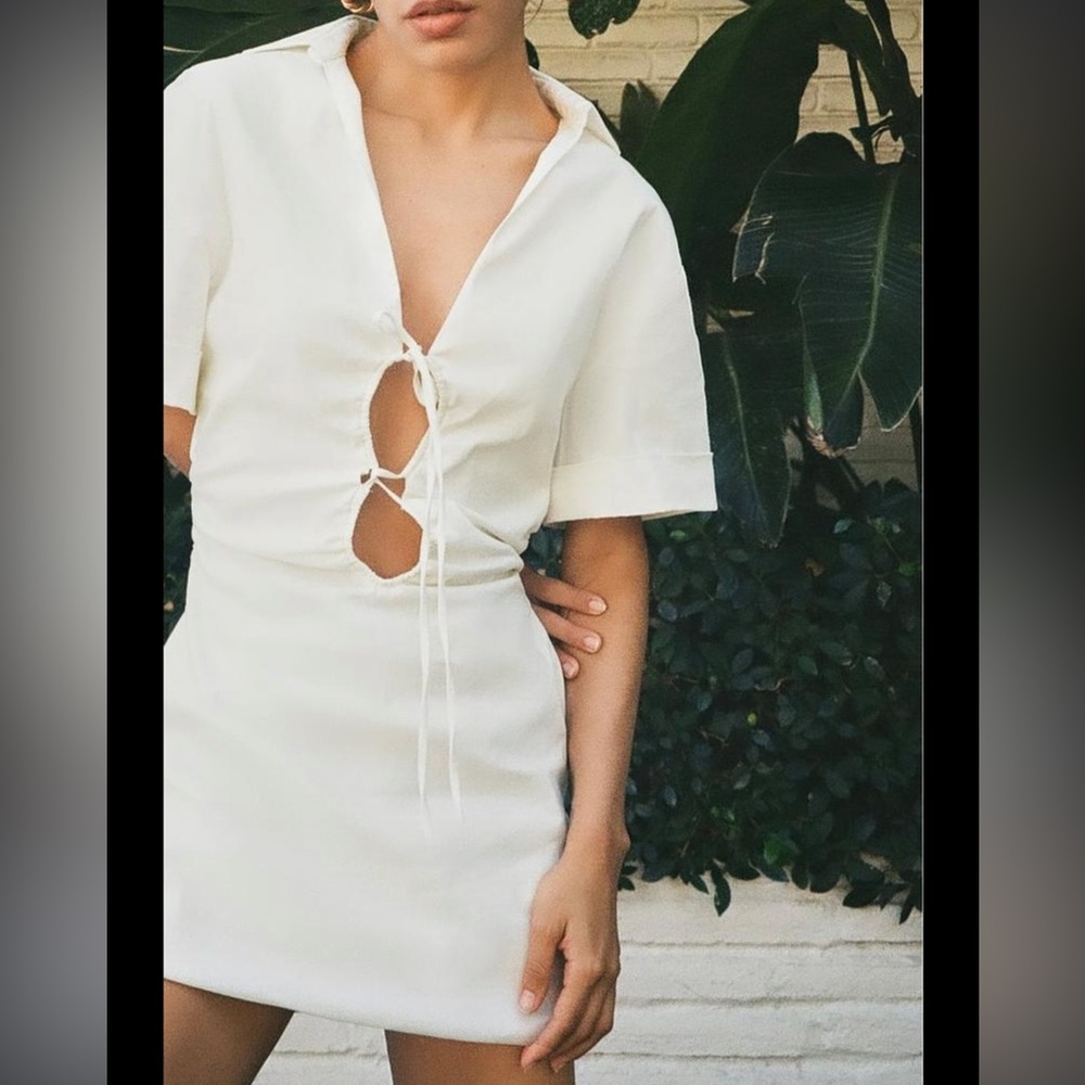 Zara keyhole mini dress